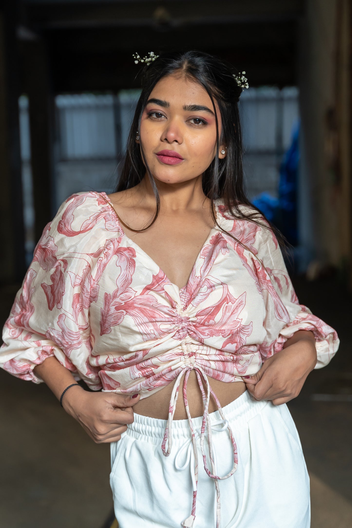 Printed Tieup Croptop